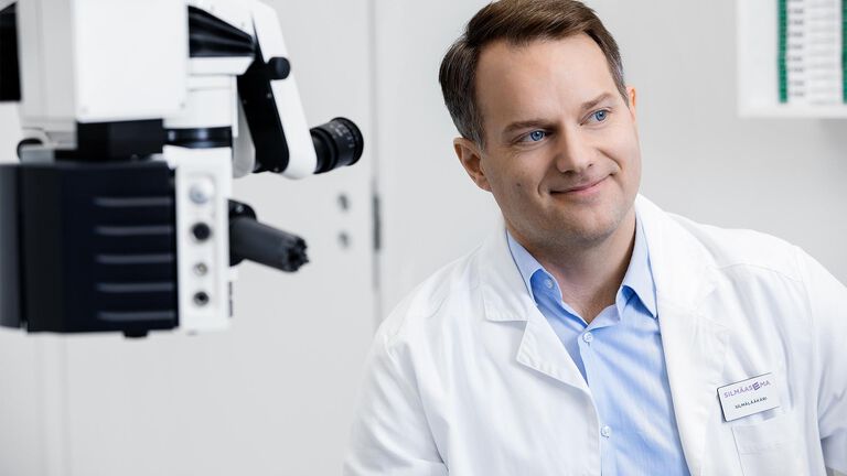 40-vuotiaan n&auml;&ouml;ntarkastukseen kuuluu my&ouml;s glaukoomatutkimus