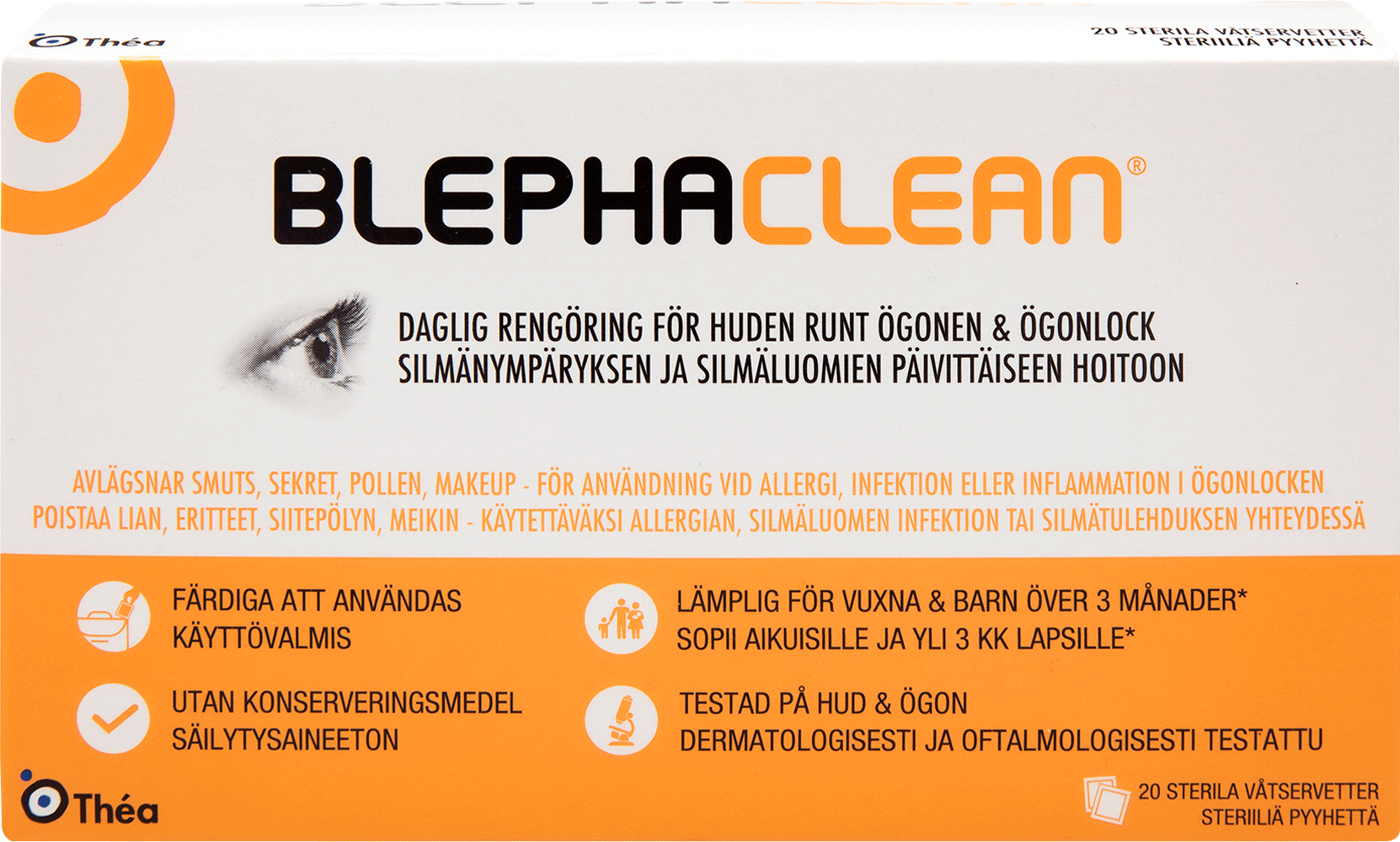 Blephaclean luomipyyhkeet 20 kpl